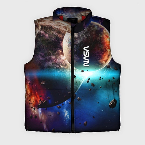 Мужской жилет За секунду до столкновения планеты с космическим о / 3D-Красный – фото 1