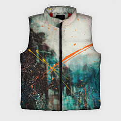 Мужской жилет Синий туман и краски