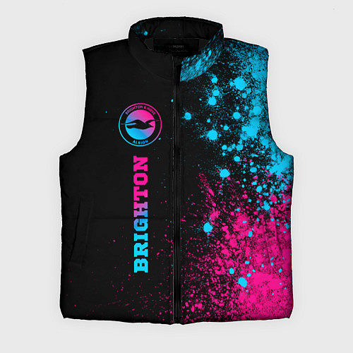 Мужской жилет Brighton - neon gradient: по-вертикали / 3D-Черный – фото 1