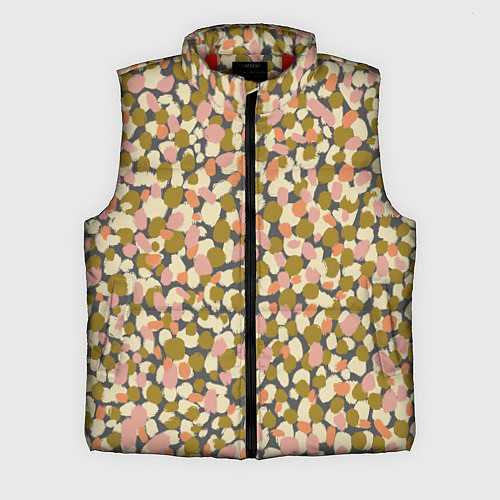 Мужской жилет Оливье салат, абстрактный паттерн / 3D-Красный – фото 1