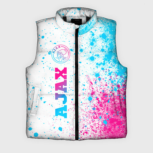 Мужской жилет Ajax neon gradient style: по-вертикали / 3D-Черный – фото 1