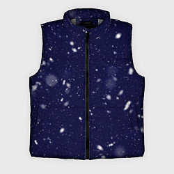 Мужской жилет Снежная новогодняя ночь, цвет: 3D-светло-серый