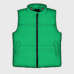 Мужской жилет Зеленый вязаный свитер, цвет: 3D-светло-серый