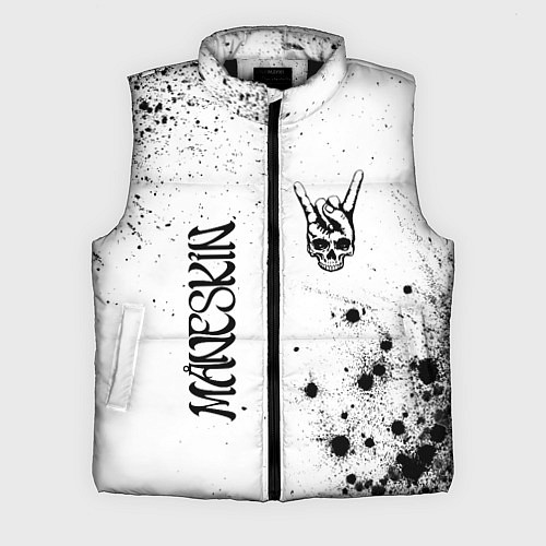Мужской жилет Maneskin и рок символ на светлом фоне / 3D-Черный – фото 1