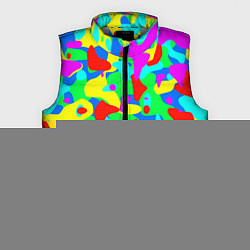 Мужской жилет Форма маляра - кляксы, цвет: 3D-светло-серый