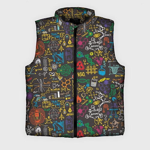 Мужской жилет Шпаргалка по химии / 3D-Черный – фото 1
