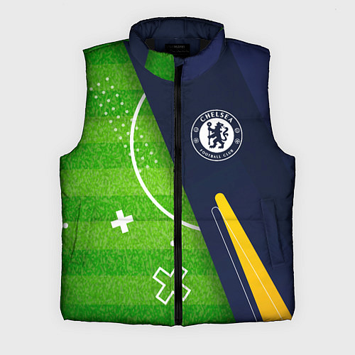 Мужской жилет Chelsea football field / 3D-Черный – фото 1