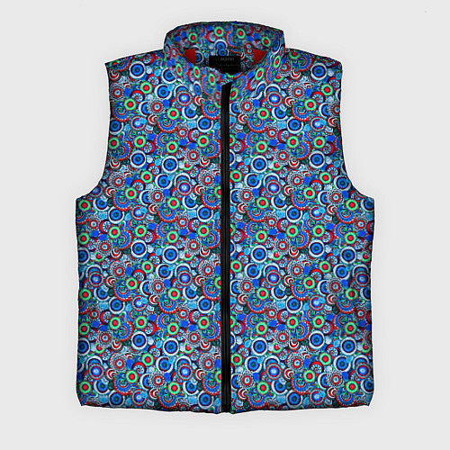 Мужской жилет Паттерн из цветочных узоров / 3D-Красный – фото 1