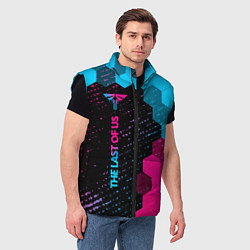 Мужской жилет The Last Of Us - neon gradient: по-вертикали, цвет: 3D-черный — фото 2