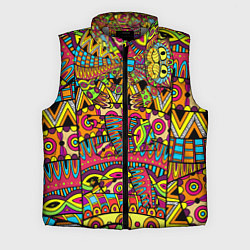 Мужской жилет Этно кот, цвет: 3D-светло-серый