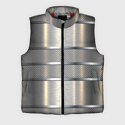 Мужской жилет Металлические полосы - текстура алюминия