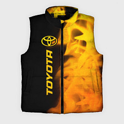 Мужской жилет Toyota - gold gradient: по-вертикали, цвет: 3D-черный