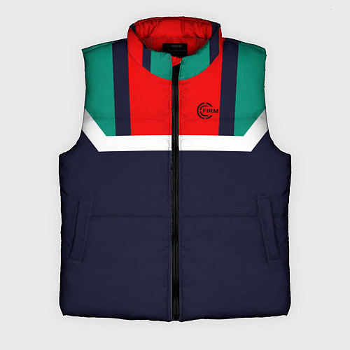 Мужской жилет FIRM синий с зелеными плечами / 3D-Красный – фото 1