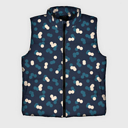 Мужской жилет Круги белые и синие