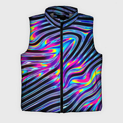 Мужской жилет Голографические полосы, цвет: 3D-светло-серый