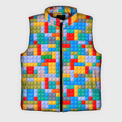 Мужской жилет Детский конструктор - текстура, цвет: 3D-красный