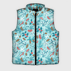 Мужской жилет Зимняя природа