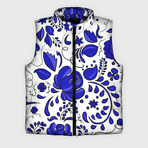 Мужской жилет Гжель / 3D-Черный – фото 1