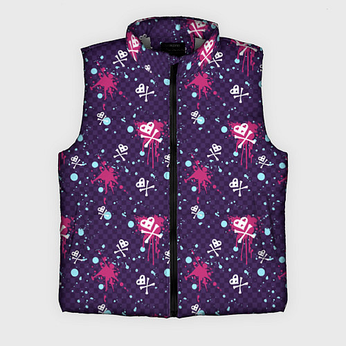 Мужской жилет Сердце-череп / 3D-Светло-серый – фото 1