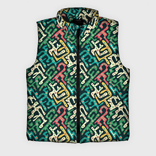 Мужской жилет Граффити абстрактные фигуры / 3D-Черный – фото 1