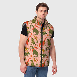 Мужской жилет Dinosaurs with gifts, цвет: 3D-светло-серый — фото 2