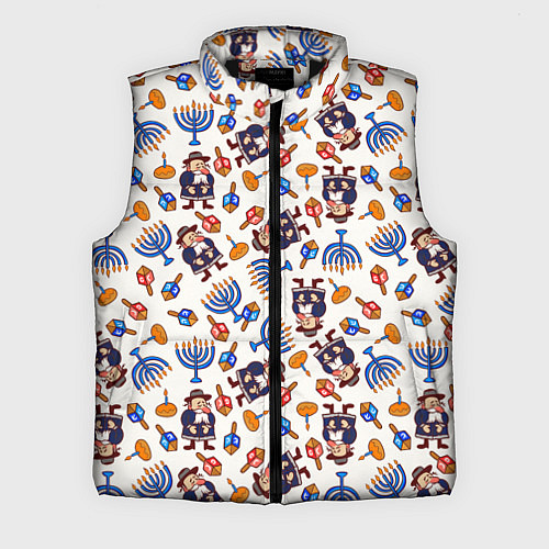 Мужской жилет Ханука - праздник света / 3D-Черный – фото 1