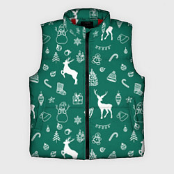 Мужской жилет Новогодняя история, цвет: 3D-красный