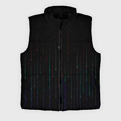 Мужской жилет Неоновый дождь, цвет: 3D-черный