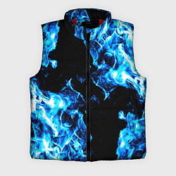 Мужской жилет Красивый синий огонь