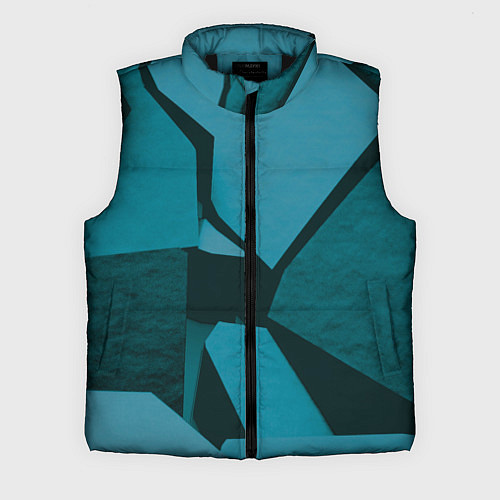 Мужской жилет Синие камни / 3D-Черный – фото 1