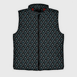 Мужской жилет Ромбики серые, цвет: 3D-красный