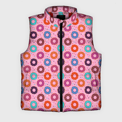 Мужской жилет Вкусные пончики / 3D-Красный – фото 1