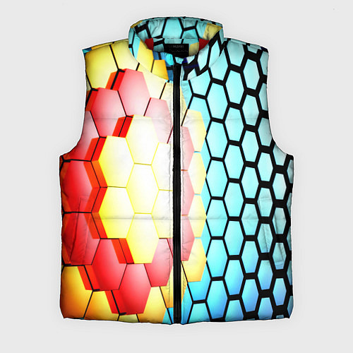 Мужской жилет Shape abstract color / 3D-Красный – фото 1