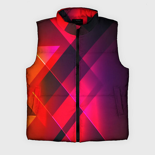 Мужской жилет Кубические грани абстракции / 3D-Черный – фото 1