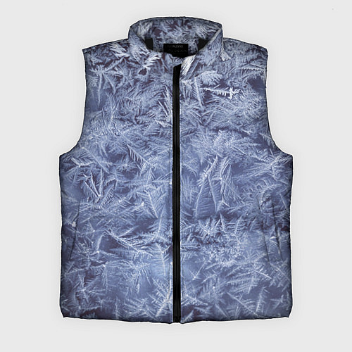 Мужской жилет Текстура снежинок / 3D-Черный – фото 1