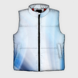 Мужской жилет Светлые синие и голубые волны, цвет: 3D-красный