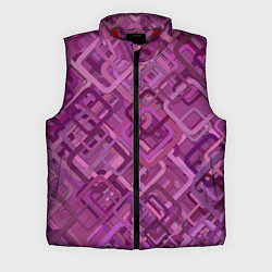 Мужской жилет Фиолетовые диагонали, цвет: 3D-красный