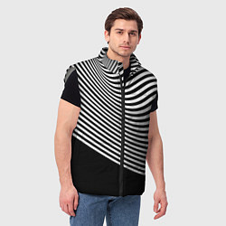 Мужской жилет Trendy raster pattern, цвет: 3D-светло-серый — фото 2