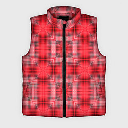 Мужской жилет Красный с белым клетчатый узор