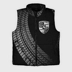 Мужской жилет Porsche tire tracks, цвет: 3D-черный