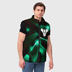 Мужской жилет Destiny разлом плит, цвет: 3D-черный — фото 2