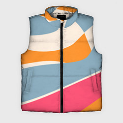 Мужской жилет Разноцветная абстракция в стиле модерн, цвет: 3D-светло-серый