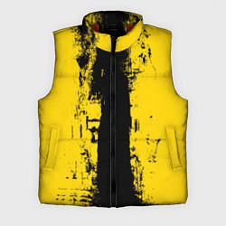 Мужской жилет Вертикальная черно-желтая полоса Cyberpunk 2077, цвет: 3D-красный