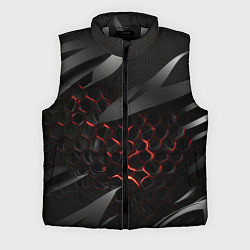 Мужской жилет Black and red abstract