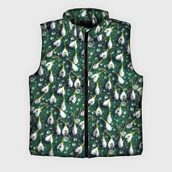 Мужской жилет Сочная текстура из подснежников