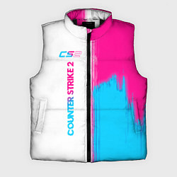 Мужской жилет Counter Strike 2 neon gradient style: по-вертикали