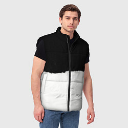 Мужской жилет Оторванный лист бумаги, цвет: 3D-черный — фото 2