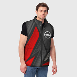 Мужской жилет Opel sports racing, цвет: 3D-черный — фото 2