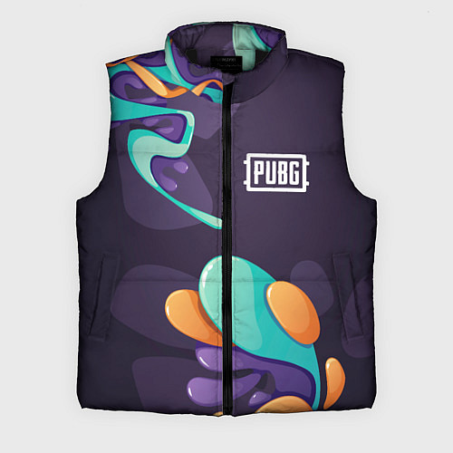 Мужской жилет PUBG graffity splash / 3D-Черный – фото 1