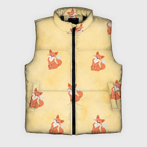 Мужской жилет Наблюдательные лисята / 3D-Черный – фото 1